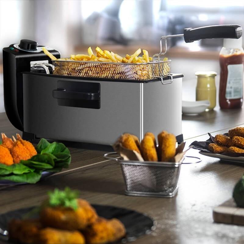 Household 3L French Fries Electromechanical Fryer Gizmokings Warehouse