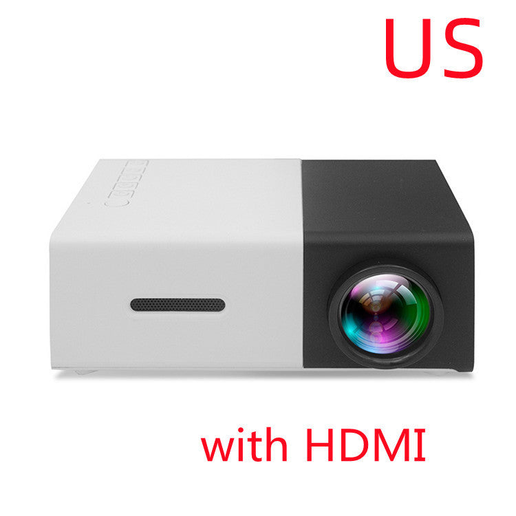 Portable Projector 3D Hd Led Home Theater Cinema HDMI-compatible Usb Audio Projector Yg300 Mini Projector Gizmokings Warehouse