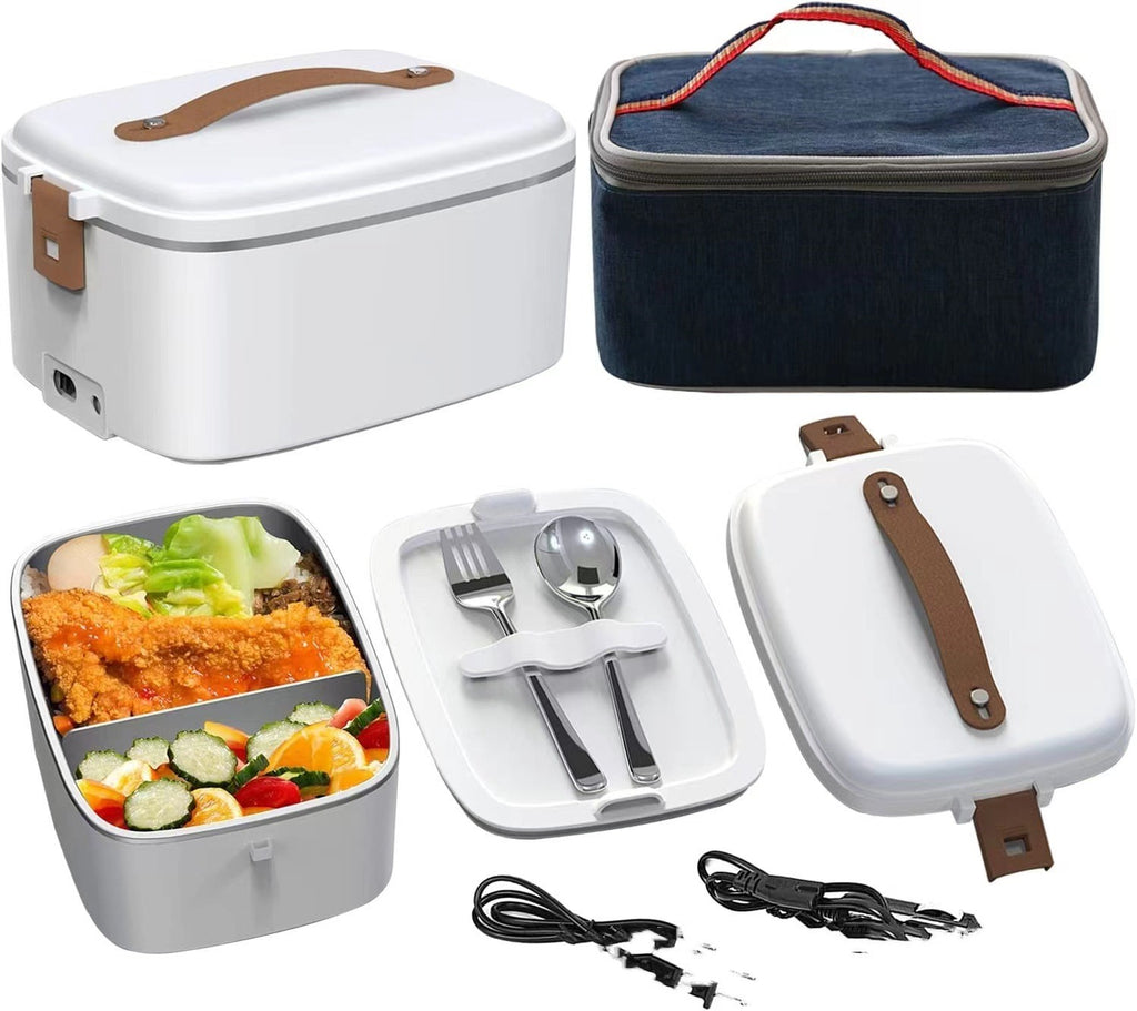 Hot Meals On The Go: Gzimokings’ Car-Mounted Stainless Steel Lunch Box Gizmokings Warehouse