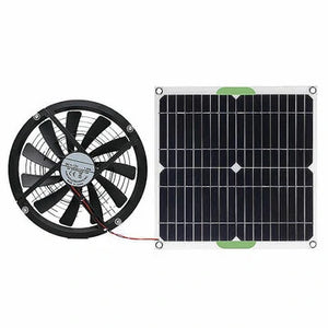 12V 25CM Solar-Powered Exhaust Fan – High Air Volume Cooling Gizmokings Warehouse