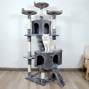 Large Cat Tree Cat Climbing Frame Integrated Jumping Platform Sisal Column Gizmokings Warehouse