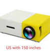 Portable Projector 3D Hd Led Home Theater Cinema HDMI-compatible Usb Audio Projector Yg300 Mini Projector Gizmokings Warehouse